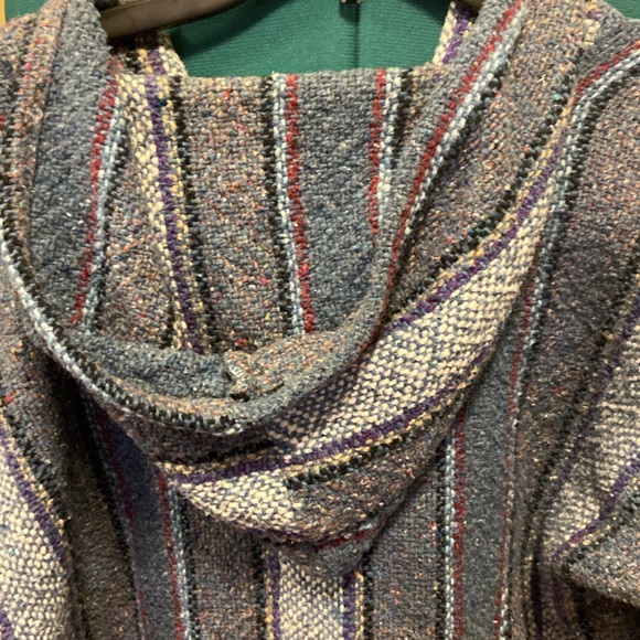 Mexican Baja Jacket hoodie w/kangaroo pouch size small-medium - Picture 5 of 6